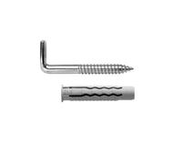 Maurer kit sanitario alcayata con taco Ø 12 x 60 mm. fijación calent