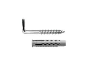 Maurer kit sanitario alcayata con taco Ø 12 x 60 mm. fijación calent