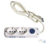 Maurer MultiToma 6 Salidas Enchufe 2P+T 16A Toma Bipolar + Schuko Con