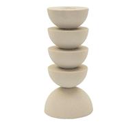 Mauro Ferretti Italian Design Portavelas Dune Pix, 10 x 21 cm, Hierro Crema