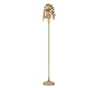 Mauro Ferretti Italian Design Portavelas Flowy de Metal Dorado Ø 17 x 93 cm