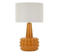 Mauro Ferretti Lámpara de mesa Gress Mostaza Cerámica, Mustard/White, 30 x 51,5 cm