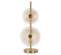 Mauro Ferretti Lámpara de mesa Venice Ø 25 x 63 cm Vidrio y metal dorado