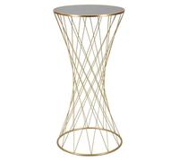 Mauro Ferretti Mesa auxiliar Tower New Ø 50 x 100 cm de metal dorado