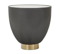 Mauro Ferretti Mesa de café Elge Ø 46 x 45 cm, hierro, gris, dorado y blanco