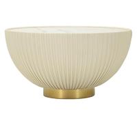 Mauro Ferretti Mesa de café Elge Ø 71x38 cm, Iron, Cream y Gold