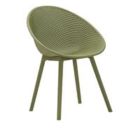 Mauro Ferretti Silla Ibiza Verde Set 2 uds Polipropileno 59X59X83 cm