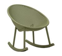 Mauro Ferretti Silla mecedora Ibiza verde polipropileno 66 x 88 x 80 cm