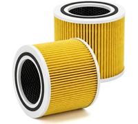 MAUXpIAO Filtro de repuesto Core 300S compatible con purificador de aire Levoit Core 300S Core 300S RF Filtro de repuesto 3 en 1 HEPA H13 con carbon activado de alta eficiencia Pack de 2 amarillo elem