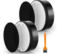 MAUXpIAO Paquete de 2 filtros de repuesto compatibles con los purificadores de aire LEVOIT LV-H132 y LV-H132-RF, filtro HEPA H13 de alta eficiencia y prefiltros de carbón activado, sistema de filtraci