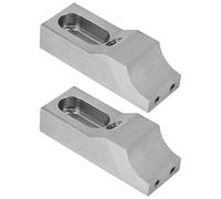 Mavaol, 2 uds., tornillo de banco de abrazadera lateral S136H, juego de sujeción lateral de perfil bajo de acero para fresado de máquinas CNC, tipo mandíbula M8 en forma de