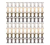 Mavaol 80 Uds tornillo de encuadernación de libros 9,5x8mm superficies más lisas de alta dureza tornillos de encuadernación de Metal Chicago para manualidades de cuero sintético