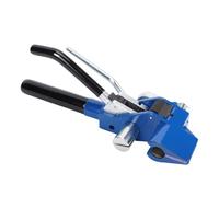 Mavaol Alicates para bridas de cables de acero inoxidable, herramienta cortadora y tensora de bridas de metal autoblocante, tipo trinquete, color azul