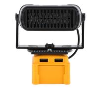 Mavaol Calentador de Espacio Portátil Apto para Batería de Iones de Litio DCB208 Calentador Pequeño Eléctrico Inteligente de Temperatura Constante 200W 2 Niveles Ajustables con 2