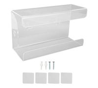Mavaol Dispensador de guantera, Soporte para pañuelos montado en la Pared, Transparente con Tornillo de expansión Adhesivo para el hogar y la Cocina