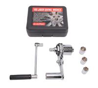 Mavaol Llave multiplicadora de torsión con 3 enchufes Relación 1:16 680NM 1/2 pulgada Extractor de tuercas de alta resistencia para reparación de neumáticos de automóviles,