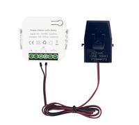 Mavaol WiFi Smart Energy Monitor Medidor de Electricidad de Abrazadera monofásico con Transformador de Corriente CT de 200 A 90-250 VCA