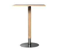 Mavis Mesa alta Rod 70x70 cm Roble mate con acabado blanquecino