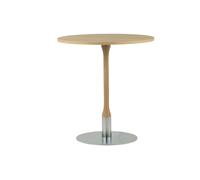 Mavis Mesita de café Rod ⌀70 cm Roble blanqueado con acabado mate