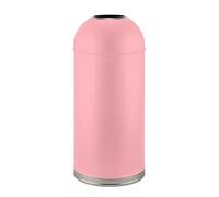 MAWERDCXG Papelera Jardín Exteriores Bote de Basura Acero Inoxidable for Exteriores con Cubo Interior Desmontable Cubo Comercial Superior Abierto 48L / 12.6 galones(008)