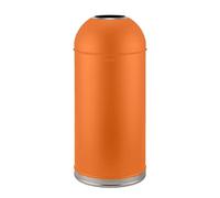 MAWERDCXG Papelera Jardín Exteriores Bote de Basura Acero Inoxidable for Exteriores con Cubo Interior Desmontable Cubo Comercial Superior Abierto 48L / 12.6 galones(007)