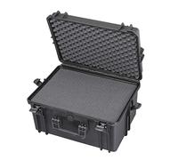 MAX Cases - MAX505H280HDS.079 Negro - Maleta hermética con espuma pre-cortada a cubetas de alta densidad - dimensiones internas 500 x 350 x 280 mm
