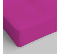 MAX Color Sàbana con angulos de 25cm, Fucsia, 2 plazas
