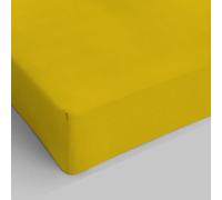 Max Color Sàbana con angulos de 25cm, Mostaza, 2 plazas Maxi