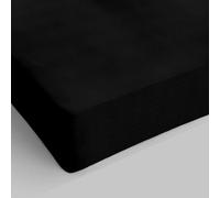 Max Color Sàbana con angulos de 25cm, Negro, 2 plazas Maxi