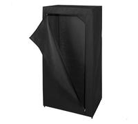 Max home armario ropero tela 1 barra para perchas 70x46x148 cm negro