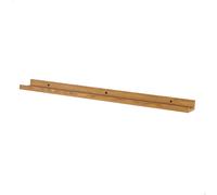 Max Home - Estante de pared, rectangular, peso máximo 5 kg, flotante, efecto madera roble, soportes invisibles, para salón, comedor, baño, cocina