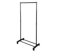 Max Home - Perchero burro ropa con ruedas y estante para zapatos, fabricado de plástico, incorpora frenos, armario abierto, perchero de pie, organizador zapatos y ropa, vestidor, burros percheros