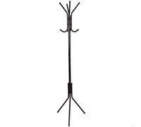Max Home - Perchero de pie, 45x40x170 cm, negro, peso máximo soportado 8 kg, con varias perchas, inoxidable, para sombreros, abrigos, accesorios, para la entrada, recibidor, oficina