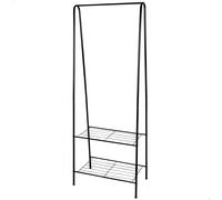 Max Home - Perchero de ropa 60x35x151, peso máximo soportado 15 kg, con dos baldas para zapatos, accesorios, almacenaje