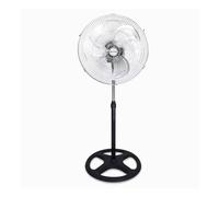 Max Star Ventilador de Pie 18" Potente 70 W Oscilante 3 Velocidades Altura Ajustable 110-130 cm Alta Velocidad Rejilla de Metal Motor Silencio Facil Limpieza