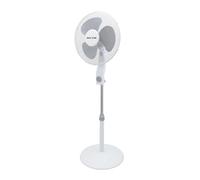 Max Star Ventilador de Pie Potente y Silencioso 16" 40W, Oscilante, 3 Aspas, Altura Ajustable, Base Redonda