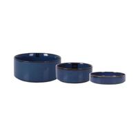 MAXHOME-LA MEDITERRÁNEA Bol Alto Bol Snack Chester Blue,Cuenco o bol pequeño de Porcelana para aperitivos, snacks,Azul,Variedad de medidas Round Bowl Snack 13x5cm 6 PAs