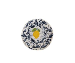 MAXHOME-La Mediterránea Plato Hondo/Plato Postre/Plato Llano/Bol para Aperitivos LIMOI IBERICA BRILLO,Porcelana,Borde irregular Dessert Dish 20cm 6 PCS Pack