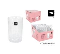 MAXHOME-Set 4 La Mediterranea Vaso "Auriss Sagra"-Tudela-Viso 500 ml de Cristal Ø 8.5 x 13 cm Tudela 500cc