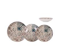 MAXHOME-Vajilla 12 piezas creta monaco ivory brillo