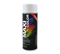 Maxi Color NUEVA QUALITY spray brillo 400ml Aerosol universal Nitro-celulosa color spray pintura en aerosol de secado rápido (Ral 9016 tráfico blanco seda mate)