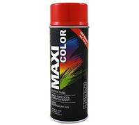MAXI COLOR Spray de pintura en spray de New Quality brillante, 400 ml, universal, pintura de nitrocelulosa de secado rápido (RAL 2002 naranja sanguínea brillante)