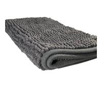 Maxia Market - Alfombrilla de baño Antideslizante de Microfibra Extra Suave, Antideslizante, Extra Absorvente, Lavable a Máquina 45 x 75 cm Gray