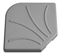 Maxia Market - Base para sombrilla, Base de Sombrilla, Pie para Parasol Gris de Cemento, de 47x47x5 cm y Ø41 cm para sobrilla para el jardin, 15kg y 20kg