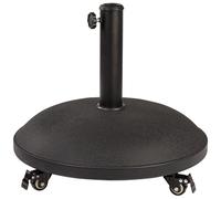 Maxia Market - Base para sombrilla, Base de Sombrilla, Pie para Parasol Gris de Cemento, de 47x47x5 cm y Ø41 cm para sobrilla para el jardin, 15kg y 20kg
