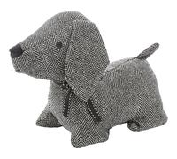 Maxia Market - Bonito ratón con bufanda, perro, gato, saco para puerta, tope de puerta de relleno de arena, animales pesados, 1 kg, bonita decoración del hogar, juguete para niños (gris)