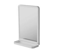 Maxia Market Espejo Cristal PVC 30x20x9cm con Ventosa y Adhesivo Fuerte