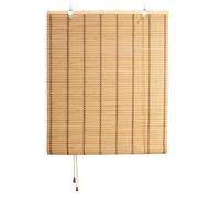Maxia Market - Persiana Estor Enrollable de Bambú Natural para Interiores, Persiana Cortina de Bambú Protección Solar y Privacidad para Ventanas y Puertas, Color Natural