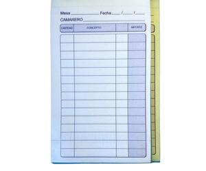 Maxia Market - Talonario de camarero numerado con copias restaurante pack 12 Unds, de 40 juegos de 2 copias