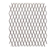 Maxia Market - Valla Celosía plegable Mimbre extensible de madera natural enrejada soporte para cerca para planta trepadora